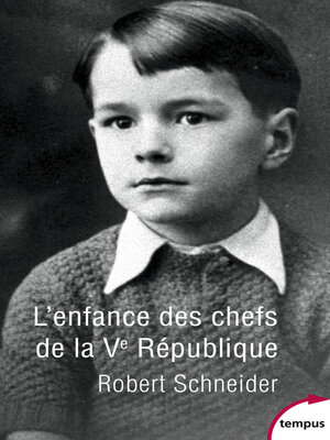 cover image of L'enfance des chefs de la Ve République
